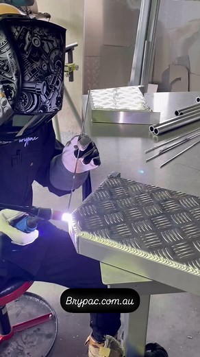 Did you know that we also make rear transom steps for boats? #brypac #aluminiumfabrication #boatfishing #boataccessories #fishinglife #boatmods | Brypac