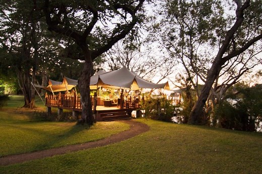 The Elephant Cafe - fine dining elephant experience - Zambia