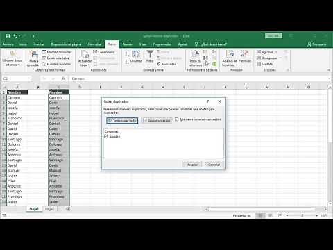 How to remove duplicates in Excel