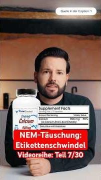 Etikettenschwindel bei Supplementen