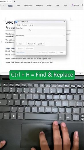 Stop Changing Words One by One! 🛑#wpsoffice #shorts #wordtips #keyboardshortcuts #pctips