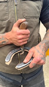 518K views · 8.8K reactions | Jaspers leather rim pad to help keep him(2) #asmr #satisfying #farrier #hoof #asmrvideo | Swfarrier | Facebook