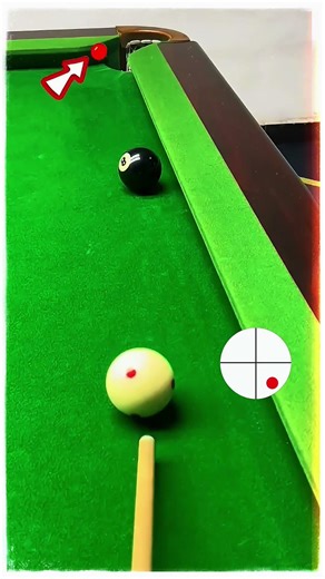Half-Rail Balls Made Easy 🎯 Spin Beats Aim? #snooker #pool1 #billiards