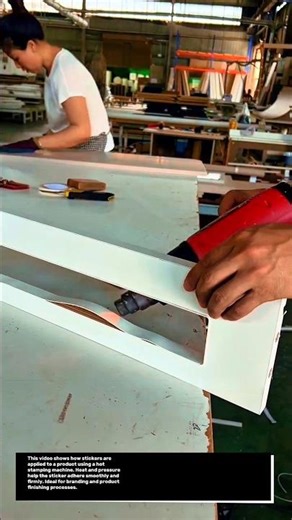 Easy Sticker Application Process Using Hot Stamping Machine