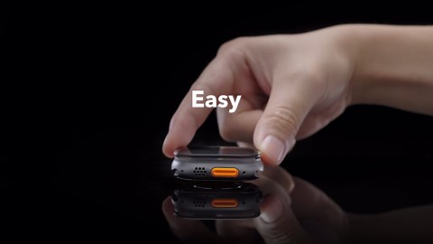 ESR Armorite Screen Protector for Apple Watch Ultra 3 2025 /Ultra 2 /Ultra (49 mm), Military Grade Protection, Tempered Glass Film with Aluminum Alloy Frame, Anti-Scratch, 2 Pack, Titanium & Orange