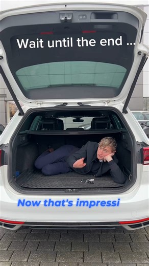 Not as easy as you think hopping in and out of the boot ! #VW #volkswagen #Passat #boot #bootspace | Stable Vehicle Contracts