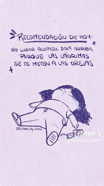Consejos que no solucionan el problema, pero mejoran considerablemente la experiencia 🫰🏻 *Ademas llorar acostado igual hace que te tragues los mocos 🤧 [Comisiones abiertas en el link de mi perfil] #fypシ゚viral #humor #advice #fyppppppppppppppppppppppp #viraltiktok