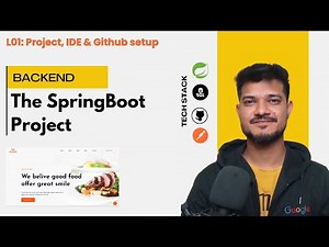 L01: Project, IDE and GitHub setup | SpringBoot Restaurant Project