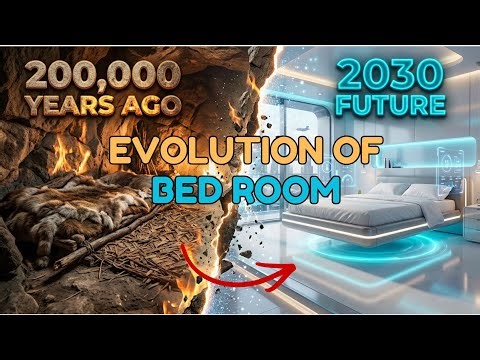 Evolution of Bedroom (200,000 Years Ago–2030) | From Caves to Floating Beds