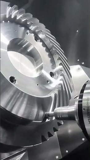 Milling a BIG Gear with a Tapered End Mill