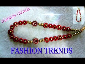 Silk Thread Necklace Making at Home