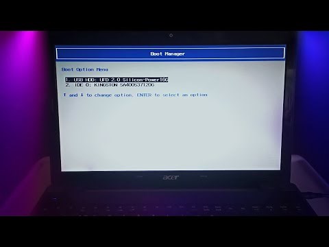 Как зайти и запустить BOOT menu на ноутбуке ACER для загрузки с ФЛЕШКИ