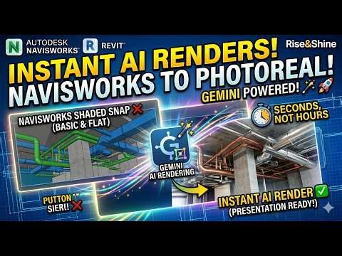 Instant AI Rendering – Navisworks to Photorealistic with Gemini #bim #rahidrisenshine #revit