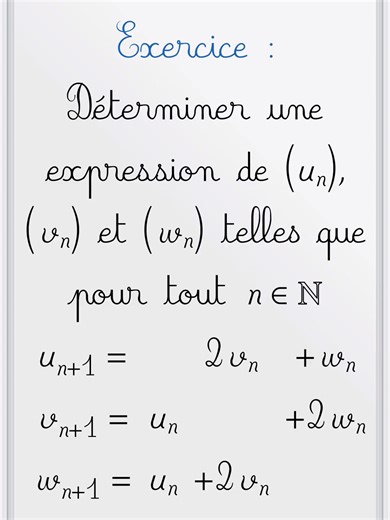 #Diagonaliser une matrice pour déterminer l'expression de suites récurrentes #cpge #maths #bcpst #prépa #pc #psi #mp #L2