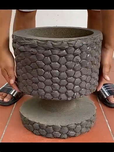 Create Beautiful Handmade Cement Planters Easily