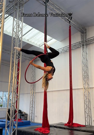 Aerial Hoop Front Balance Variation Tutorial