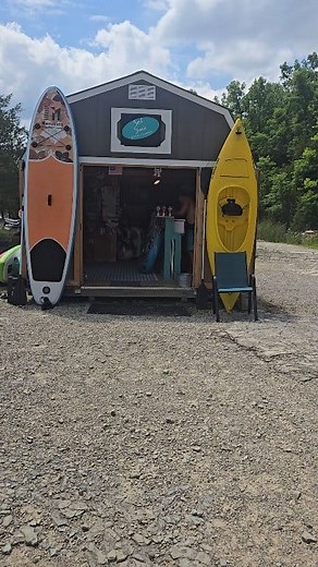 Come see us in our Surf Shack for your rentals, souvenirs, and any other supplies! #fyp #FRP #hellosummer #July #thewaterfeelsgreat #floating | Bluegrass Spring - “The Quarry”