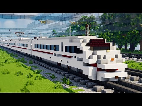Minecraft DB ICE 3 M InterCity Express High Speed Train Tutorial