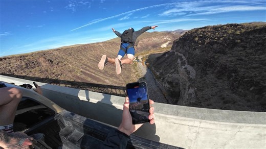 Insane BASE jumps off Arizona cliffs – the most fun we’ve had all year!
