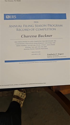 💼 TAX PREPARERS — LISTEN UP! If you’re not enrolled in the IRS Annual Filing Season Program (AFSP), you’re missing out. This program helps you: ✅ Stay up-to-date on all the new tax laws ✅ Earn limited representation rights so you can represent your clients with the IRS ✅ Get listed on the official IRS Preparer Directory (yes, the one clients search before they choose a tax pro!) ✅ Build credibility and professionalism ✅ And stay aligned with the IRS standards and ethics under Circular 230 Botto