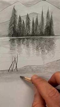 ​How to Draw a Realistic Landscape with Simple Strokes! ✍️🏔️