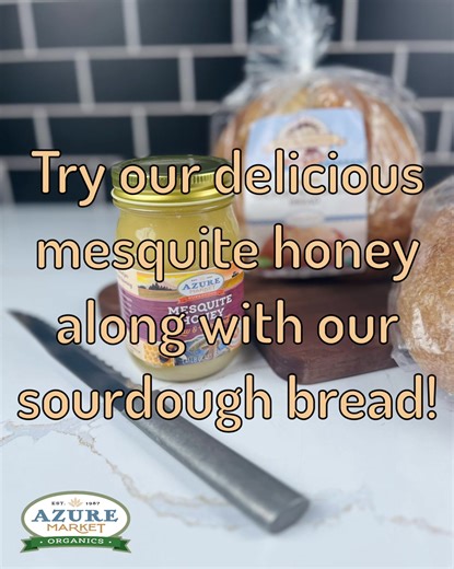 Enjoy the simple purity of our raw, unheated, and unfiltered Mesquite Honey. Bees gather the nectar from mesquite blossoms and create this delicious honey beneath the wide, azure skies of the Desert Southwest. Never heated, to preserve its delicate enzymes (including invertase), this honey naturally crystallizes into a thick, creamy, and spreadable superfood - a delightfully sweet expression of God's goodness. Our honey is free of pesticides, antibiotics, GMOs, glyphosate, and other unwanted sub