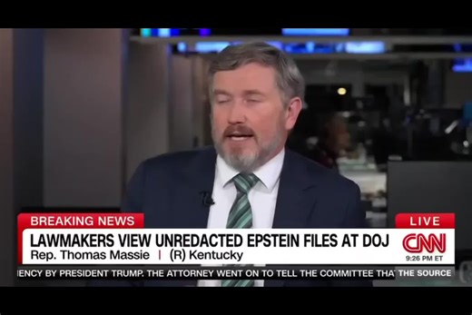 NEW: 🇺🇸Thomas Massie, live on CNN, names Les Wexner as an Epstein co-conspirator. @Megatron_ron