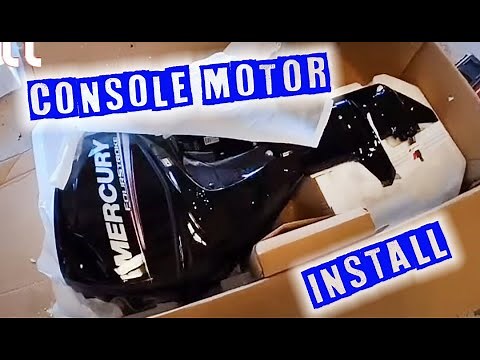 Mercury Outboard Install on Pontoon Boat.