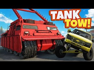 We Used a TANK TOW TRUCK to Save Trucks in Snowrunner Mods!