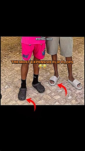 The most expensive flip flops in the world! 😂 #soccer #shorts #yamal #ronaldojr