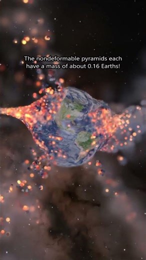 Two Spinning Pyramids vs. Earth at 5 km/s? 🌎😧 #spacesim