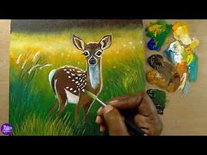 Deer in the Daylight – Easy & Beautiful Acrylic Art
