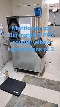Manitowoc Ice bin & PVC connections for drain pt.2#midastouch#manitowoc#diy#icemakers#ice#plumbing