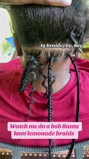 Bob Bantu Knot Lemonade Braids Tutorial