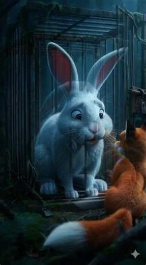 The Clever Fox and the Crying Rabbit 🦊🐰😭#ai #khargosh #lomdi