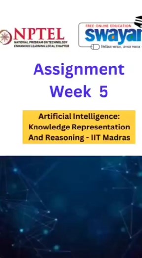 Artificial Intelligence Assignment 5#shorts #nptel