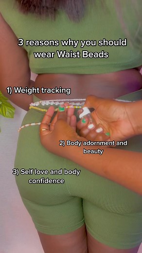 Women wear Waist Beads for several reasons especially for this 3 reasons. This video shows how to tie your Waist Beads properly. #waistbeads #fyp #waistbeadsforweightloss #waistbeadsforallsizes