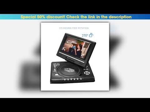 78 inch Mini DVD CD EVD Disc Player Desktop Digital Smart TV Players Remote Control Portable