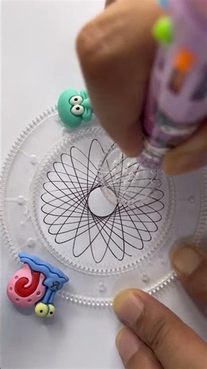 スピログラフ初心者ガイド ☁ Easy Spirograph Tutorial for Beginners 💐 #shorts #spirograph