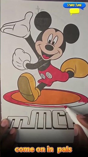 Inside Mickey's Colorful Clubhouse! #mickeymouse #coloringadventure #cartooncharacter