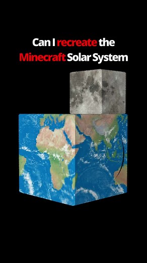 Minecraft solar system IRL? #fyp #earth #moon #sun #minecraft #spacesim #opensph