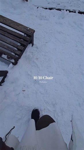 Castle, Snow and a frozen lake=10/10 view ❄️😍🤍 #budapestguide #magyartiktok #budapestpark #budapesttips #budapest snow in Budapest, best bench in Budapest, winter in Budapest