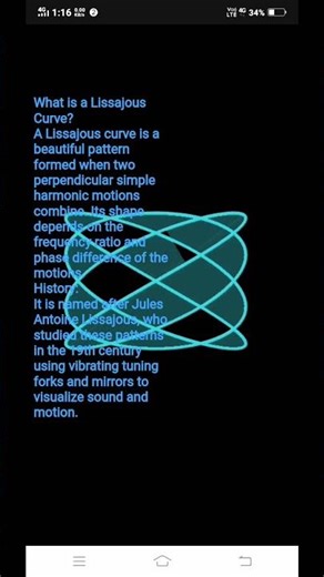 lissajous Curve beauty of maths part:1