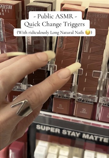 Public ASMR with Long Nails: Tapping Sounds in Boots