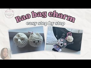 How to Crochet a Bao Dumpling Bag Charm | Cute Amigurumi Food Tutorial for Beginners