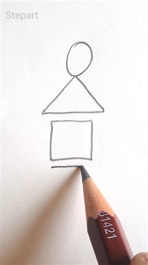 Basic Geometrical Shapes to Boy Drawing | Easy Shape Art for Beginners