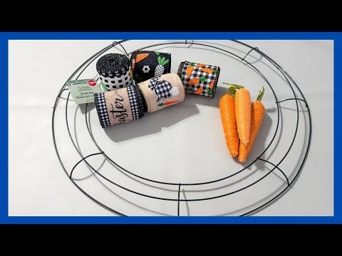 Easy Ribbon Wreath DIY || Spring Wreath DIY || Wreath Tutorial