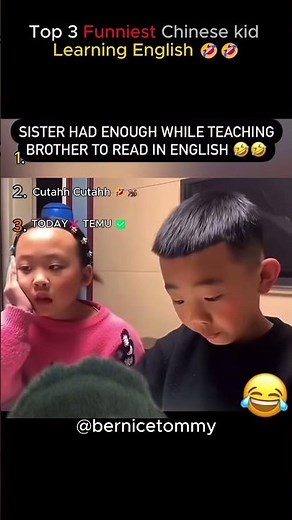 Top 3 Funniest Chinese Kid Learning English Moments 😂 | Sister Can’t Take It!