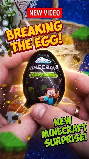 Minecraft Joy Egg Unboxing! 🧱 Will we find Steve? #shorts