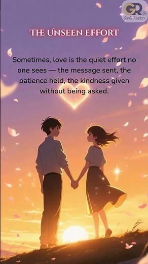 The Unseen Effort 🤍 | The Quiet Side of Love